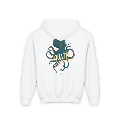 Youth Aquatic Views Octopus Heavy Blend Hooded Sweatshirt