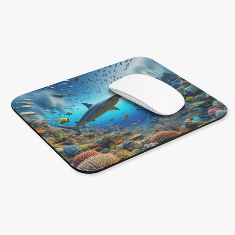 Mouse Pad - Beautiful Reef Fish and Shark Design