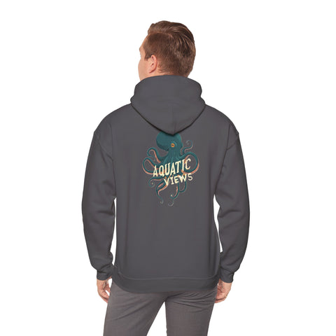 Unisex Aquatic Views Octopus Heavy Blend™ Hooded Sweatshirt