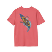 Skeleton Surf Board Softstyle T-Shirt