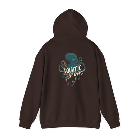 Unisex Aquatic Views Octopus Heavy Blend™ Hooded Sweatshirt