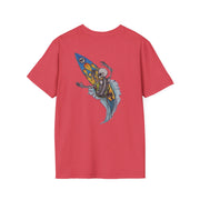 Skeleton Surf Board Softstyle T-Shirt