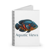 Oscar Cichlid Spiral Notebook - Ruled Line