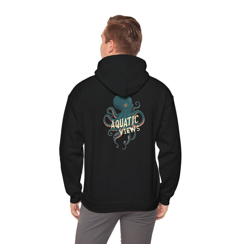 Unisex Aquatic Views Octopus Heavy Blend™ Hooded Sweatshirt