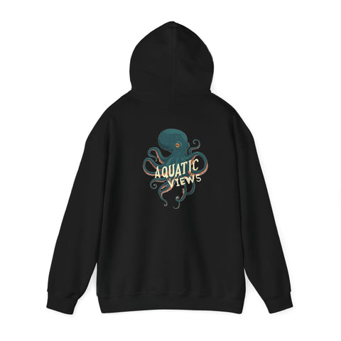 Unisex Aquatic Views Octopus Heavy Blend™ Hooded Sweatshirt