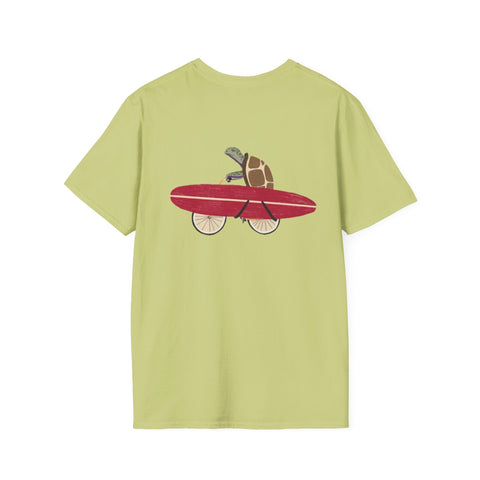 Unisex Biking Turtle Softstyle T-Shirt