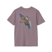 Skeleton Surf Board Softstyle T-Shirt