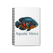 Oscar Cichlid Spiral Notebook - Ruled Line