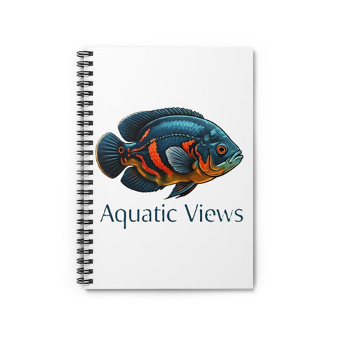 Oscar Cichlid Spiral Notebook - Ruled Line