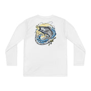 Youth Long Sleeve Fish jumping Competitor Tee