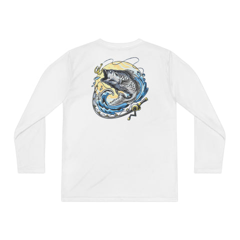 Youth Long Sleeve Fish jumping Competitor Tee